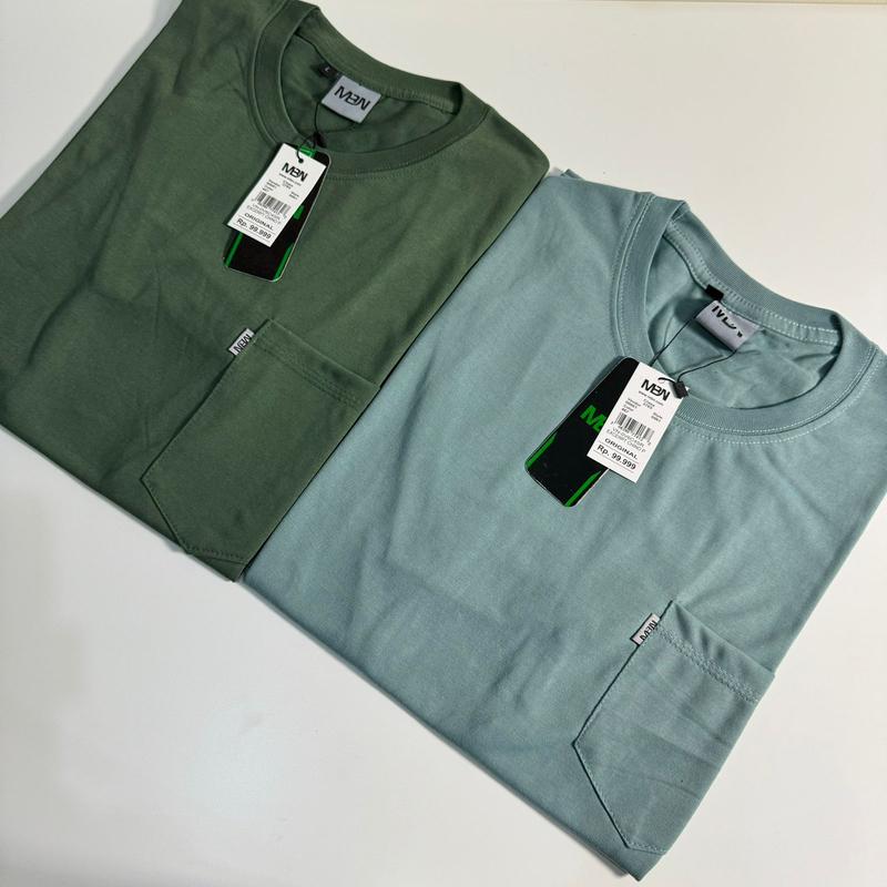 PART 1 PILIH WARNA Promo Paket 2 Pcs 50 Ribu Kaos Polos Pocket Saku Pria dan Wanita MBN 1