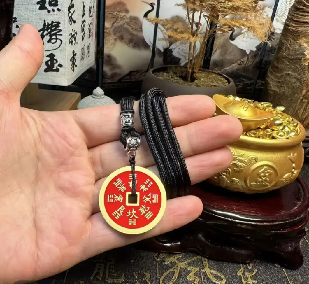 Authentic mountain ghost money genuine pure brass Chinese style bracelet/necklace