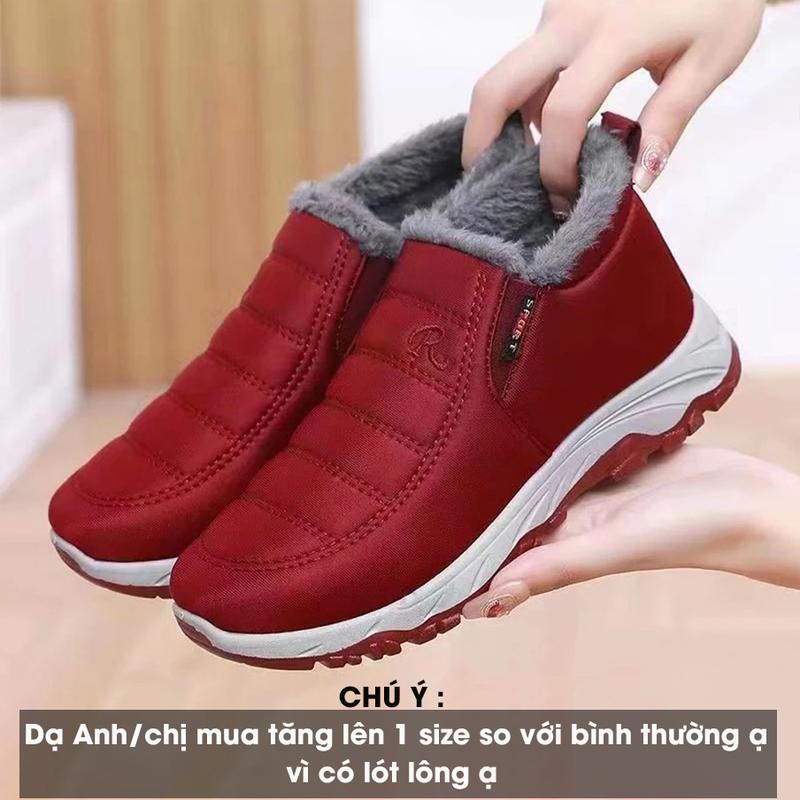 Giày Lót Lông Đế Cao Hàn Quốc