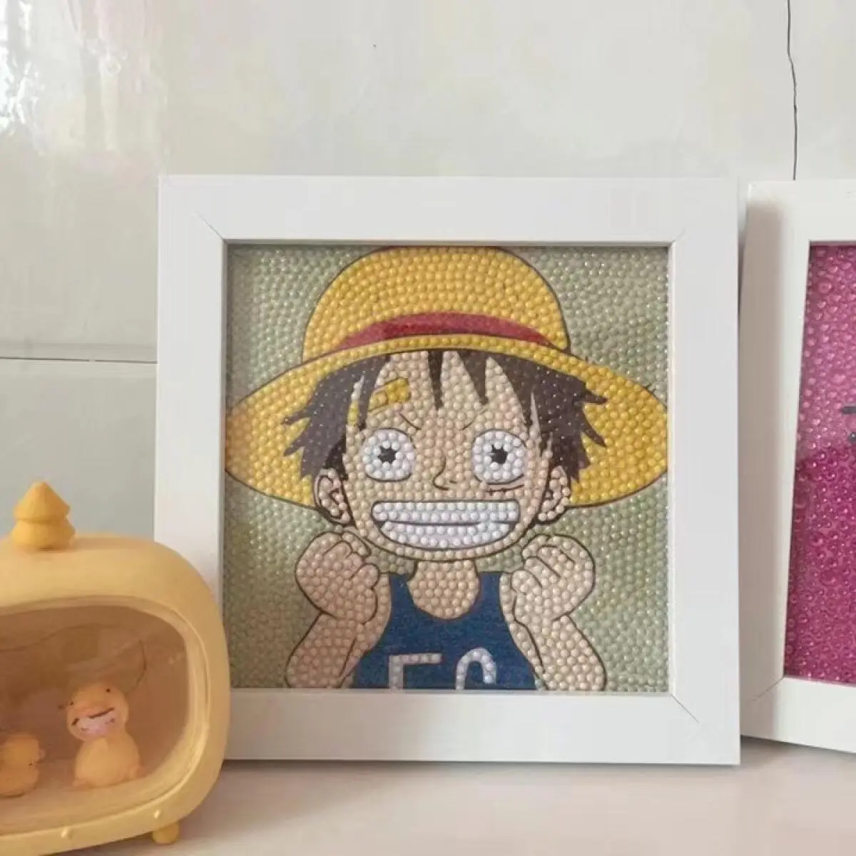 DIY Diamond Painting 1 set  Roronoa Zoro Luffy Karakter Full Drill 5D  Stiker Edukasi Kreatif Berlian Bingkai Penuh 18x18cm