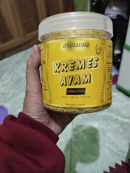 Product Review of Kremes Ayam Nostalgia 150gram Makanan Food Snack Merah Oil Cemilan keripik & camilan isi Putih Pedas snack cemilan kremes  ayam makanan instan kremes kraton capung snack Kering Kerupuk from M**e P**z 1