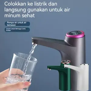 【COD】Pompa GalonElektrik 600ml Dispenser Air Minum PompaAir Galon Water portable dengan Kabeldata OtomatisAutomatic Electric Smart Water PumpDispenser
