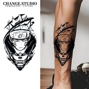 Hình Xăm Tạm Thời, Thiết Kế Hình Xăm Naruto, Không Thấm Nước Và Chống Trơn Trượt, Kéo Dài Trong 15 Ngày. Miếng Dán Hình Xăm
