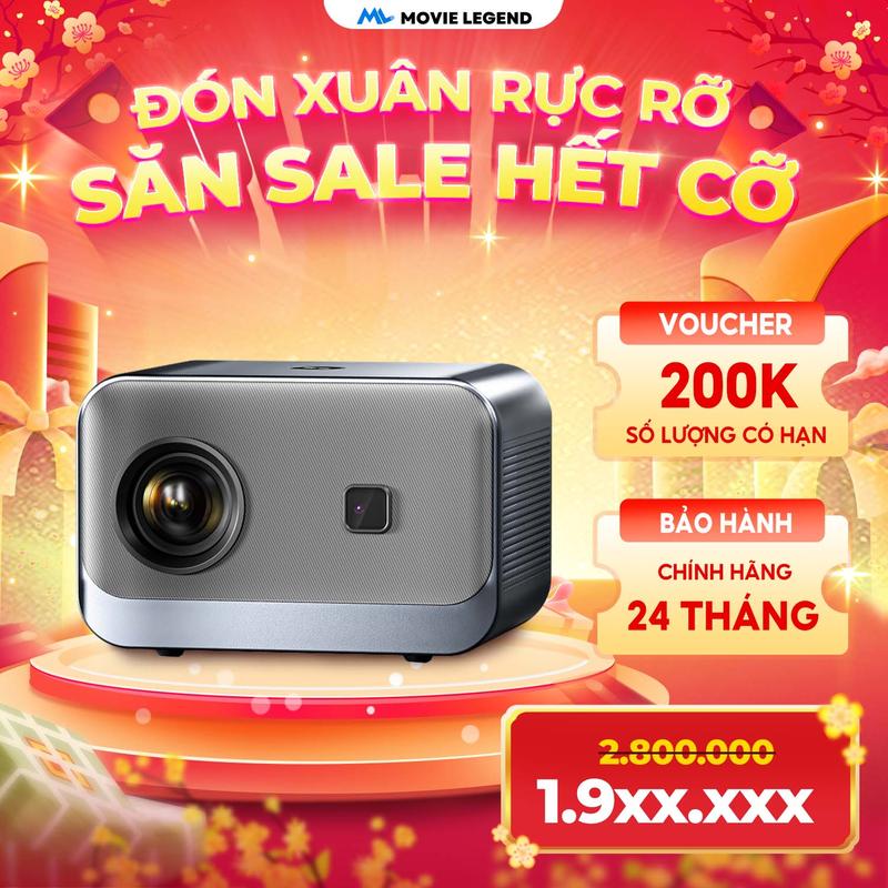    HN2    Sale Đầu Năm 1 1    Máy Chiếu Mini S7 Pro Phiên Bản Nâng Cấp HD - Hỗ Trợ Full HD Hệ Điều Hành Android 12 máychiếu s7gen2 Projector máy  chiếu 