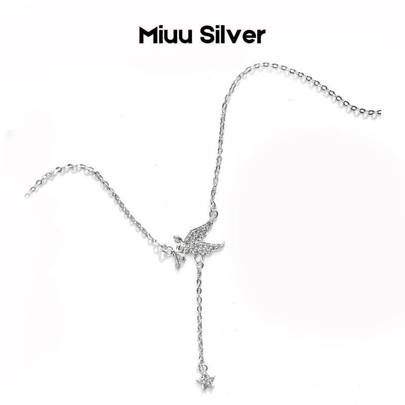 Dây chuyền bạc Miuu Silver vòng cổ nữ thiên thần và ngôi sao