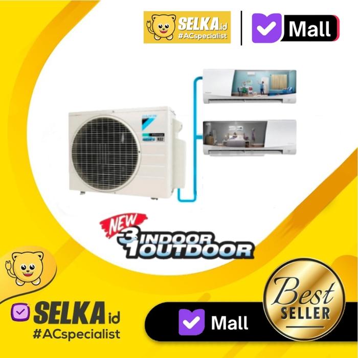 Gambar AC DAIKIN MULTI S 1/2 PK + 1 PK 3 KONEKSI (MKC50RVM4) INVERTER - Unit Only dari Selka ID Specialist AC Kota Administrasi Jakarta Barat Tokopedia