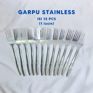 Garpu Makan Stainless Steel 12 pcs Garpu 1 Lusin