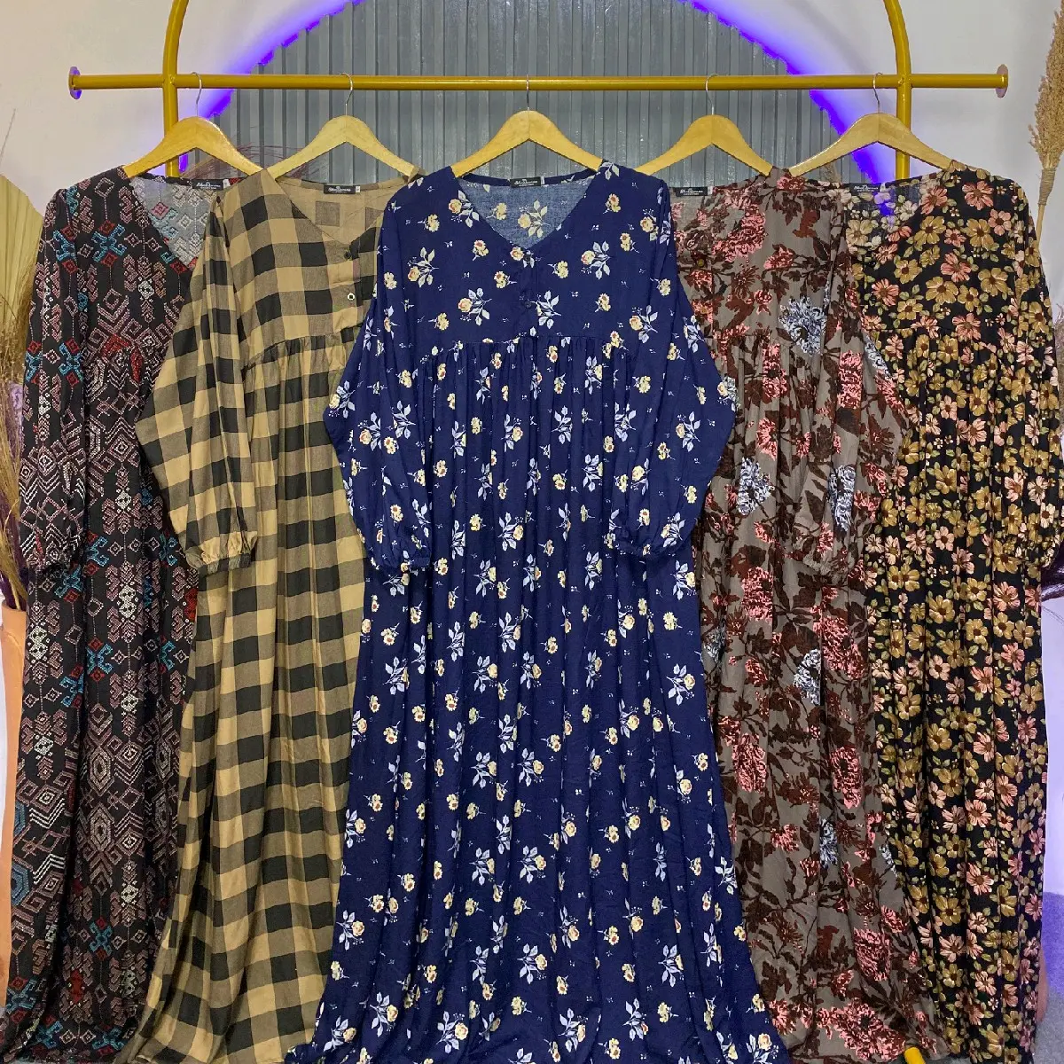 Dress Viscose Motif By Shaqueena Collection