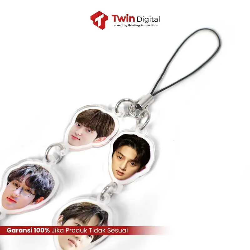 Custom Foto Phone Strap / Gantungan Tali HP - Phone Charm Akrilik Drama Korea 4