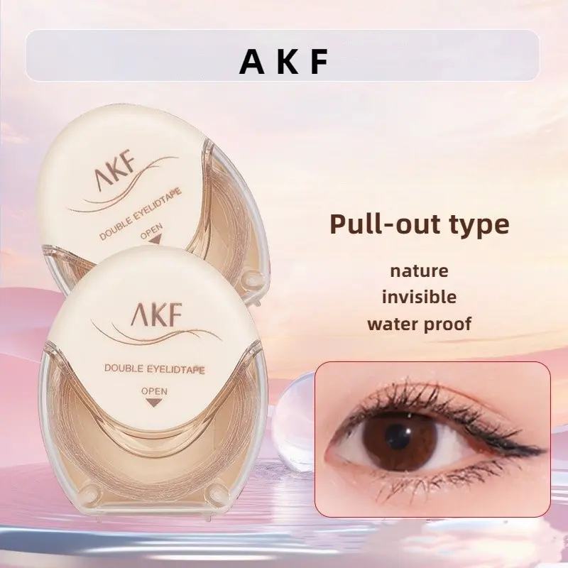 AKF Double Eyelid Stickers Invisible Natural Traceless Swollen Eye Bubbles Special Makeup Holding Eyelid Stickers Eye Makeup