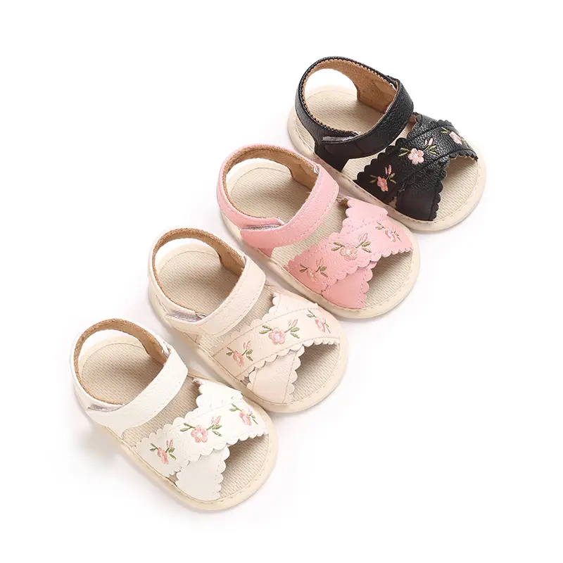 Trendy Cute Bowknot Breathable Open Toe Sandals For Baby Girls, Lightweight Anti Slip Sandals For Indoor Outdoor, Spring And Summer