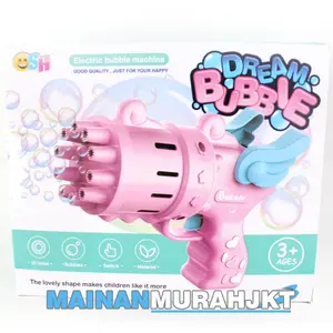 MAINAN ANAK MURAH DREAM BUBBLE GUN SH677 MAINAN TEMBAKAN GELEMBUNG HOLES