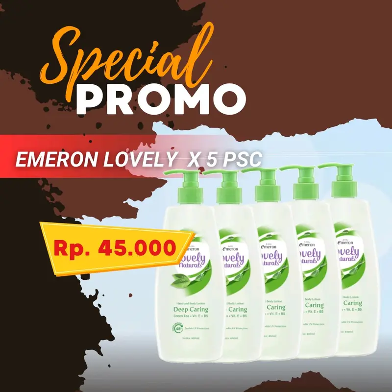 Emeron Lovely Natural 400ml x 5 pcs 1