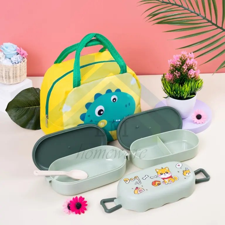 Lunch Box Set Tas Bekal 2In1 / Kotak Makan  + Tas Bekal 4
