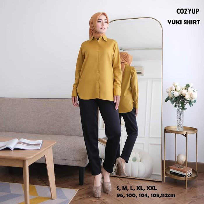 Gambar Kemeja Wanita Polos Lengan Panjang Premium | Blouse Kerja Kantor Polos | Atasan Formal Casual Hijab Friendly dari Sakha Premium Kota Administrasi Jakarta Pusat Tokopedia