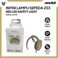 Gambar INFINI LAMPU SEPEDA LED 203 RED REAR FRONT LIGHT LAMPU HELM HANDLEBAR SEATPOST FLEXIBLE WATER RESISTANT - Green, Lampu Depan dari MXL Sports Indonesia Kota Administrasi Jakarta Selatan 1 Tokopedia