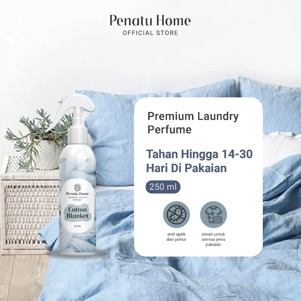 Parfum Laundry Premium Penatu Home - Cotton Blanket 250ML