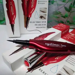 Qianxu Eyeliner Waterproof Tidak Bocor Tahan Lama 24 Jam Tidak Mudah Luntur Cocok untuk Makeup Harian
