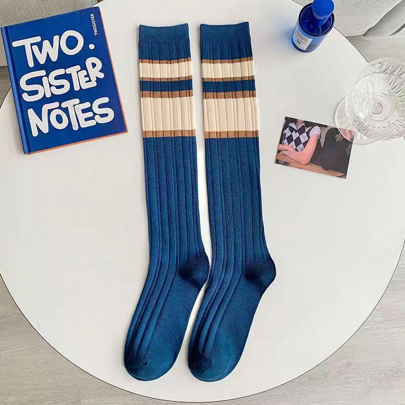 Product Introduction of Tất Cao Đến Đầu Gối Cho Nữ, Tất Dài Sọc Nhiều Màu Sắc, Mỏng, Cho Mùa Hè, Cho Nữ Sinh, Học Sinh, Tiệc Tùng, Trường Học, Thoải Mái Jean 33