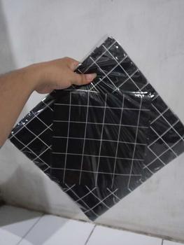 Product Review of Sprei Kotak Kotak Hitam Aesthetic Berkualitas Tidak Luntur. sarung bantal 2. sarung guling 2 from w**a s**e 2