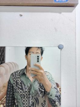 Product Review of Kemeja Batik Pria Kate Hijau Sage Kain Katun Mikro from Z**n 0