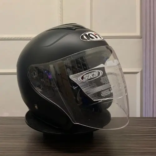 Helm KYT Kyoto SNI Solid White KW pria Wanita COD helm Ganteng