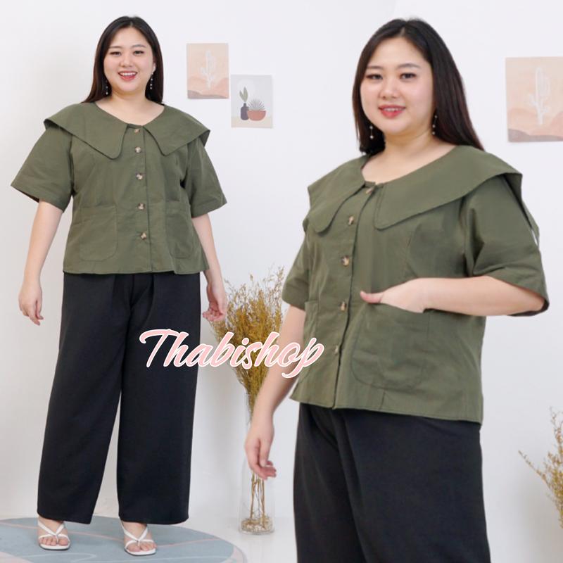 THABISHOP / BLOUSE TIMY / BLOUSE / BLOUSE KOREAN STYLE JUMBO / ATASAN / BAJU JUMBO / BAJU ATASAN / BAJU LEBARAN / OOTD 9