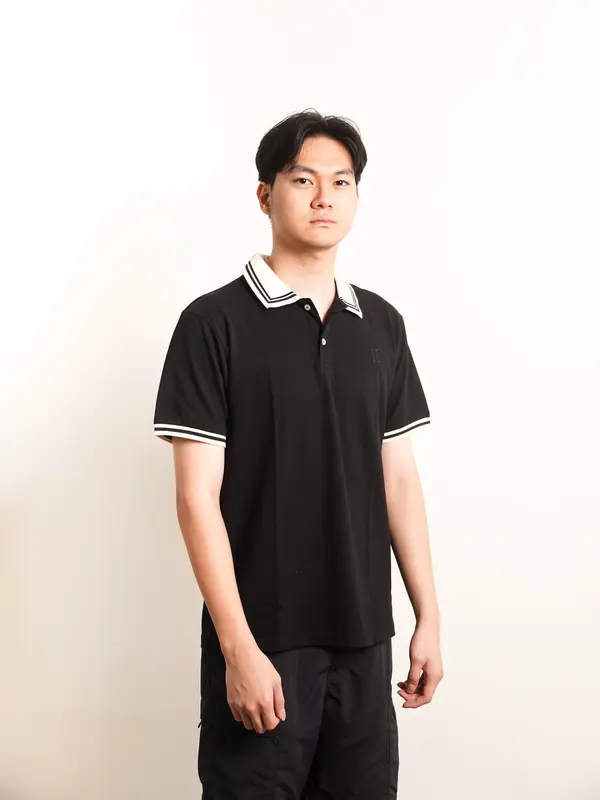 Lormand Polo Basic - Black - 100% Cotton - Polo Shirt 1