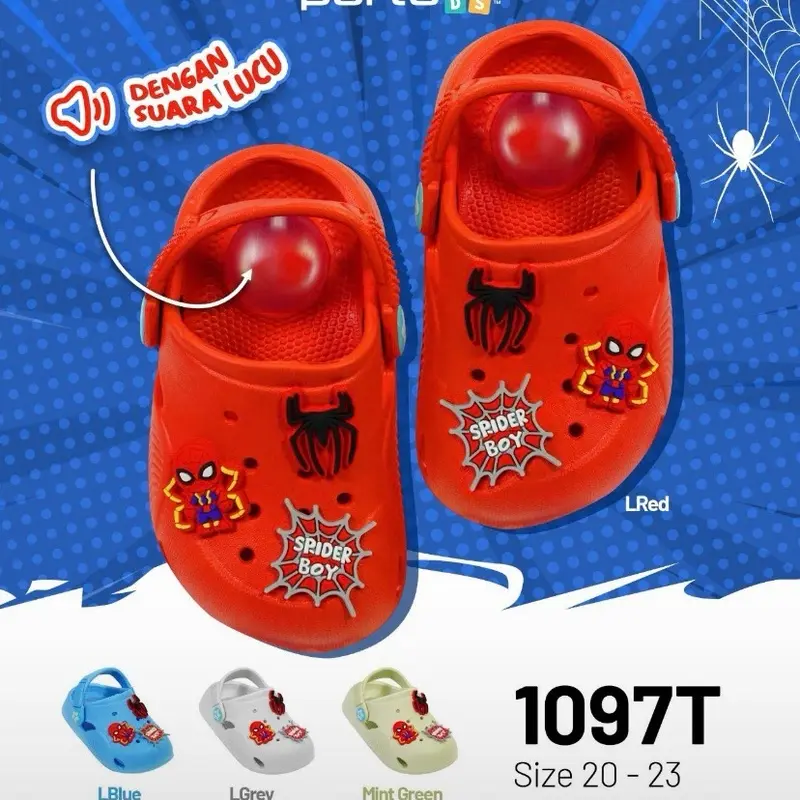 Sandal Bunyi cit-cit Baim Anak Laki-laki  Size 20-23 Terbaru/sandalbaimbunyi/sandalspiderman 0