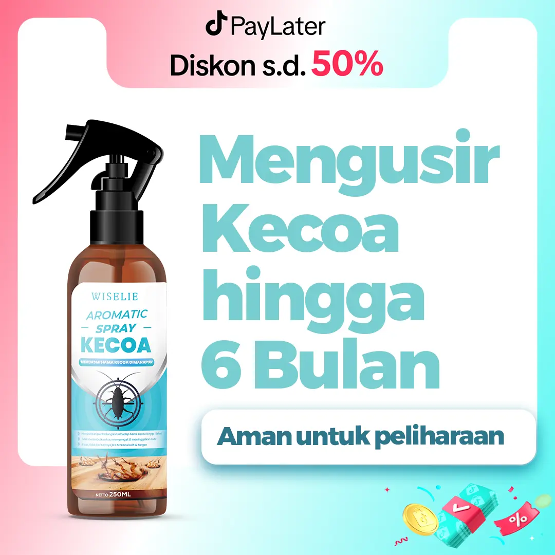 Wiselie Spray Pengusir Kecoa Anti Cairan anti Kecoa Disinfectant Dijamin Ampuh 100% Kecoa Pergi
