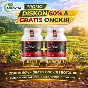 [BELI 1 GRATIS 1] Dasshu Z1000 1KG 5 In 1 Pupuk Organik Untuk Akar Tunas Bunga Dan Buah Tanaman