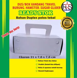 Kotak/Box/Dus Bawa Burung Ekonomis - Travel Box Paper  Polos Tanpa Gambar