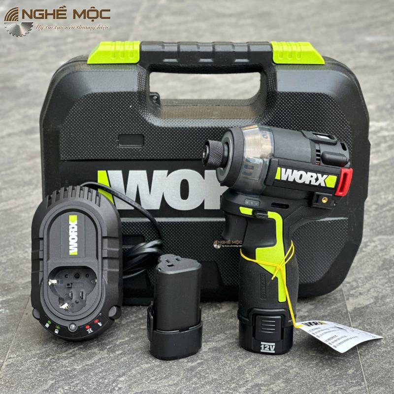  Máy vặn vít dùng pin 12V WORX WU138 búa dầu không chổi than  Nội Địa Trung  