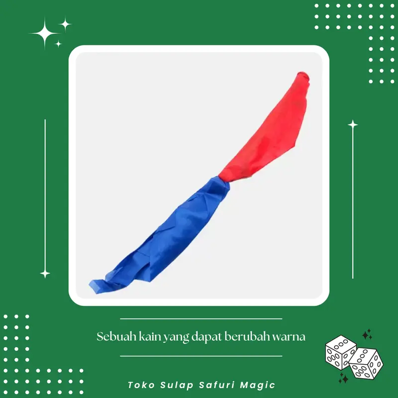 Alat Sulap Color Changing Silk - Sulap Kain Berubah Warna - Sulap Ilusi - Toko Sulap 4