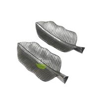 Gambar piring daun stainless 07-038 dari Daun The Gift Shop Kab. Badung 2 Tokopedia
