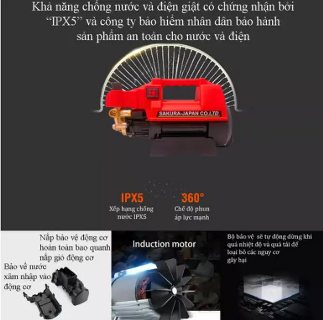 máy rửa xe có chỉnh áp - máy rửa xe ruột đồng - máy rửa xe - máy rửa xe áp lực cao mayrua xenhatban xeloidong 3