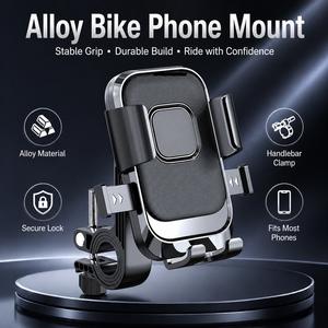 Giá đỡ điện thoại cho xe đạp điện, gắn vào tay lái xe đạp và xe máy, chống sốc, xoay 360°, dùng cho giao hàng, điều hướng GPS, phù hợp với xe scooter, đi xe đạp ngoài trời và sử dụng khi đi làm hằng ngày – phiên bản chuyên nghiệp