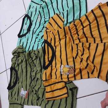 Product Review of PROMO 3 PASANG STELAN GARIS BAJU ANAK LAKI-LAKI 1-4 TAHUN/STELAN BAJU ANAK/BAJU ANAK MURAH/BAJU ANAK TERBARU from 💋**💖 0