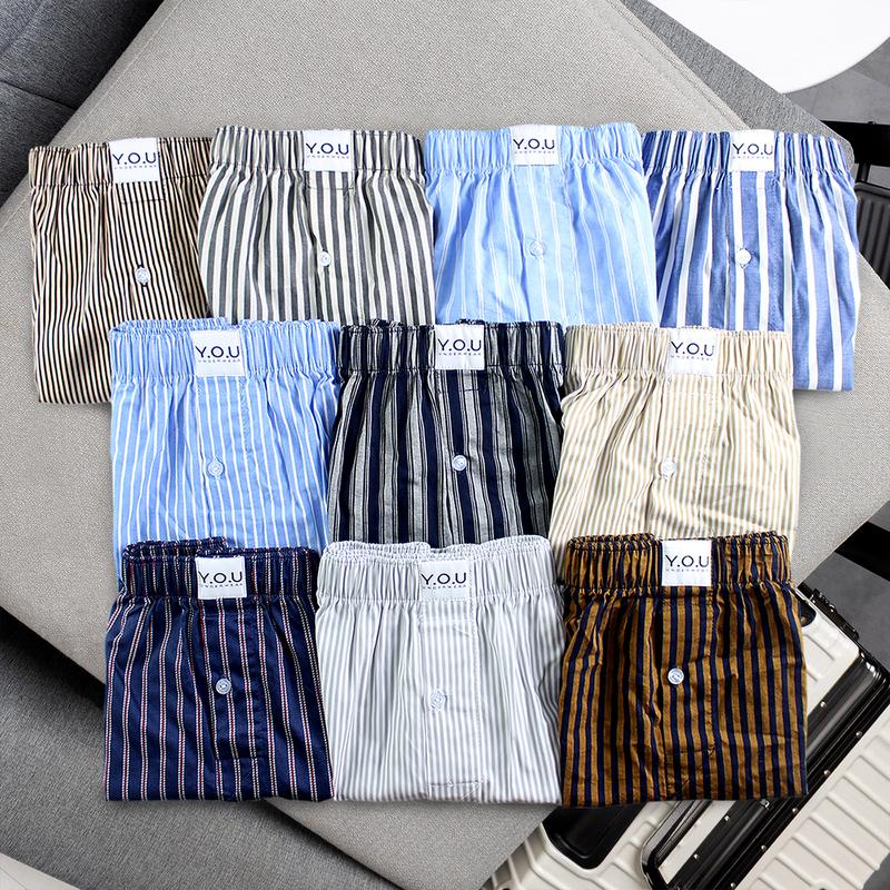  Combo 5 Quần Đùi Ngủ Nam YOU Underwear Vải Kate Cotton Thoáng Mát Form Chuẩn 40-90kg Menswear 