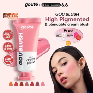[FLASHSALE] - Goute Goublush Cream Blush for Cheek | Blendable High Pigmented Lightweight Blush On
