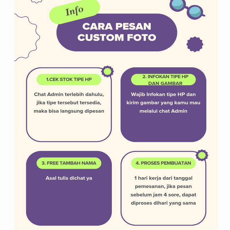 SO COOL HOLOGRAM PREMIUM MATTE - Custom Foto dan Nama - Softcase HYBRID IMD PLATE HOLOGRAM - Case Hp Softcase Hp 4