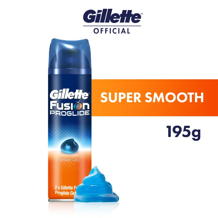 Gillette Fusion ProGlide Cooling Moisturizing Foam Gel Shaving Cream 195g