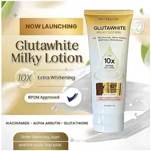SKINFLAIR Glutawhite Milky Lotion 10% niacinamide + alpha arbutin + glutathione by skinflair | lotion pencerah kulit