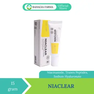 NIACLEAR Niacinamide Gel 15g & GLYCORE-10 Glycolic Acid- Paket Bundling Untuk Mencerahkan Kulit, Merawat Kulit Berjerawat, Memperbeiki Skin Barrier dan menghaluskan Kulit