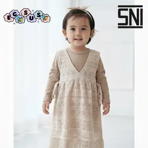 (EGSUS) Gamis Bayi Perempuan Newborn 0-18 Bulan Vest Brukat Anak Rompi Katun Spandek mocca tiktok baju muslim panjang dress Tanggung Polkadot Brokat Tile Pesta Setelan Kondangan Gaun Cewek Wanita