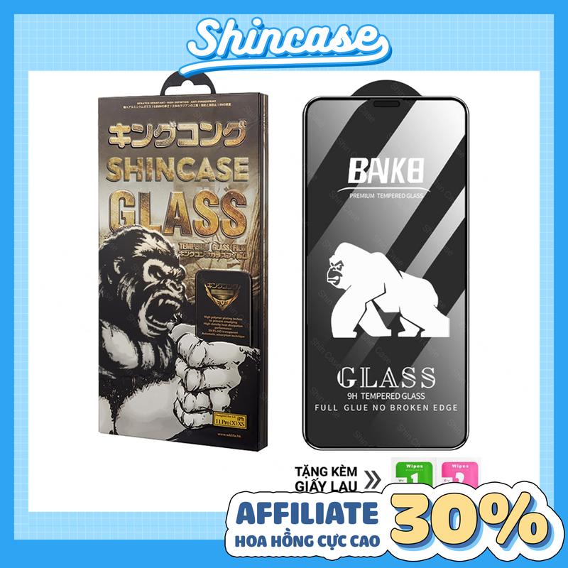 Kính Cường Lực iPhone Baiko Full Màn Cao Cấp - iP 6 6s 7 8 Plus X XS XR 11 12 13 14 15 16 17 17 Pro Max Mini Air