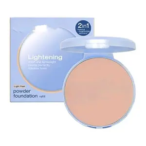 Walrdah Bedak Refil Lightening Powder Foundation Nani 2in1 Airy-Coated Particle Adv-Niacinamide SPF 40 PA++++