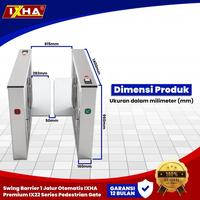Gambar Swing Barrier Gate 1 Jalur 1 Line Otomatis IXHA Premium IX22 Series Pedestrian Gate - Swing Barrier Only dari Barrier Gate ID Kota Bekasi 3 Tokopedia