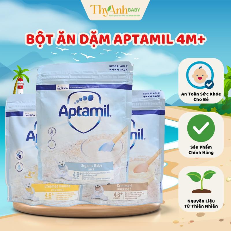 Bột ăn dặm Aptamil cho bé 4/6m+ túi zip 125g