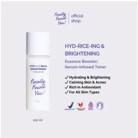 HYDRICEING & BRIGHTENING Essence Booster - Serum Infused Toner Untuk Semua Jenis Kulit 100mL 0